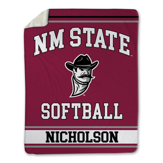 NMSU - NCAA Softball : Taylor Nicholson - Blanket-0