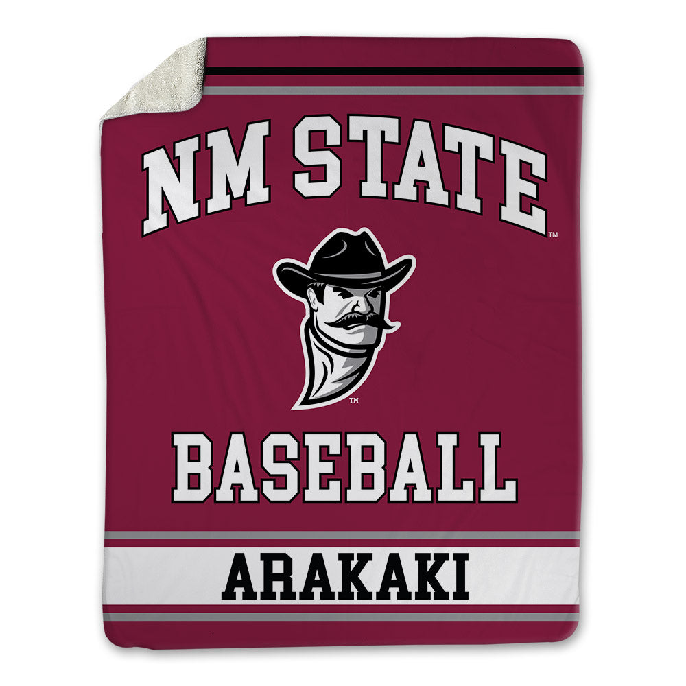 NMSU - NCAA Baseball : Jadon Arakaki - Blanket-0