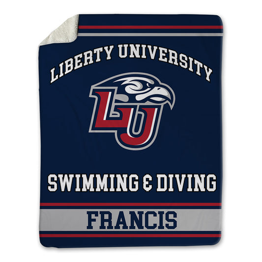 Liberty - NCAA Women's Swimming & Diving : Malia Francis - Blanket-0