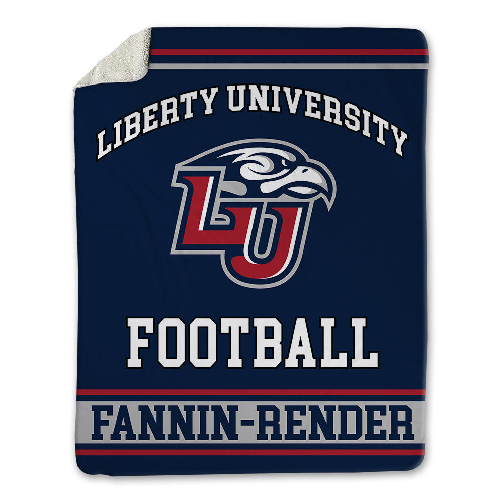 Liberty - NCAA Football : Malachi Fannin-Render - Blanket-0