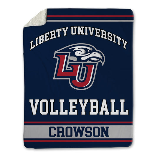 Liberty - NCAA Women's Volleyball : Charli Kate Crowson - Blanket-0