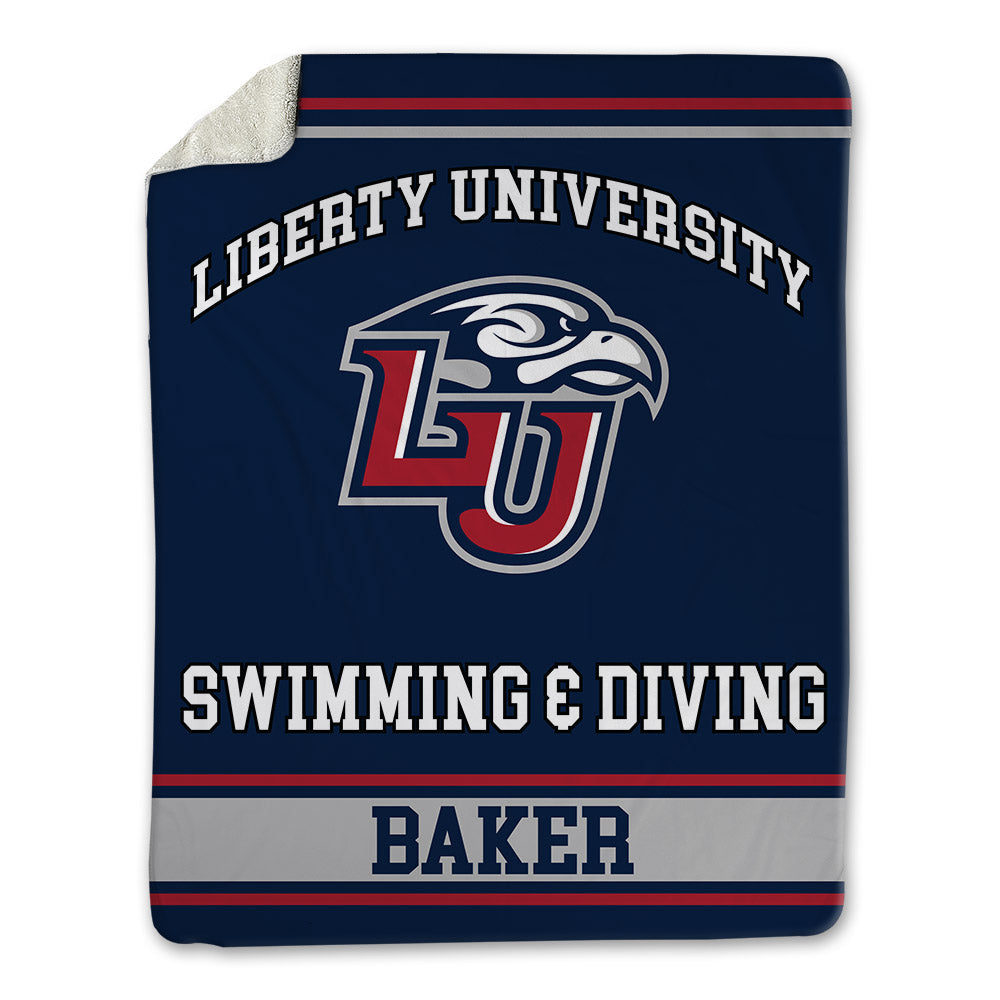 Liberty - NCAA Women's Swimming & Diving : Kate Baker - Blanket-0