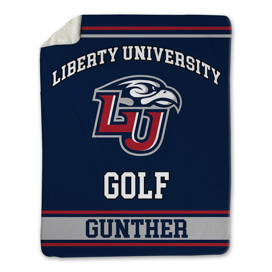 Liberty - NCAA Men's Golf : Pascal Gunther - Blanket-0