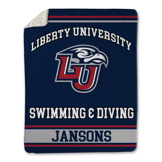 Liberty - NCAA Women's Swimming & Diving : Annalia Jansons - Blanket-0