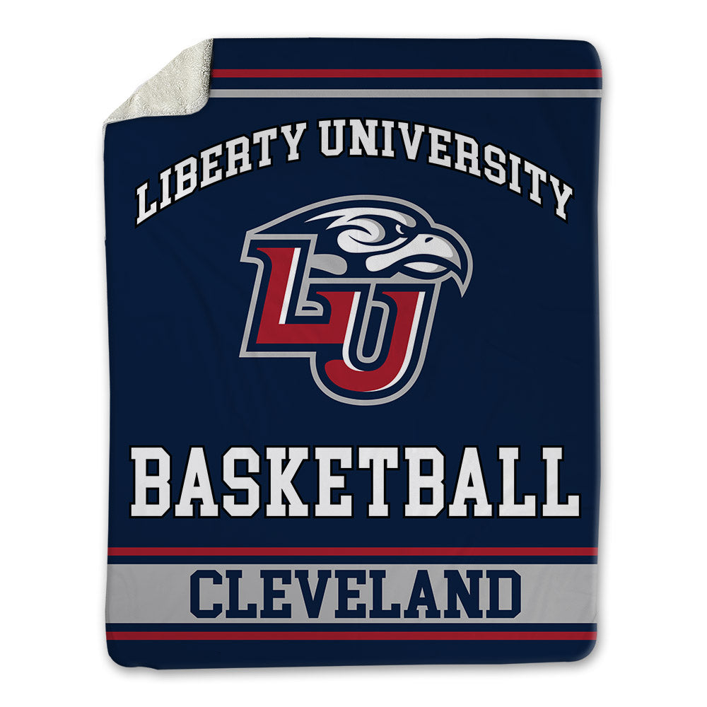 Liberty - NCAA Men's Basketball : Zach Cleveland - Blanket-0