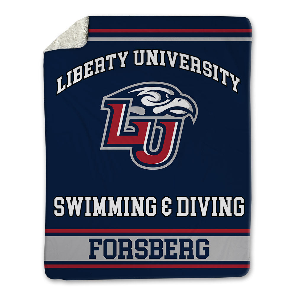 Liberty - NCAA Women's Swimming & Diving : Faith Forsberg - Blanket-0