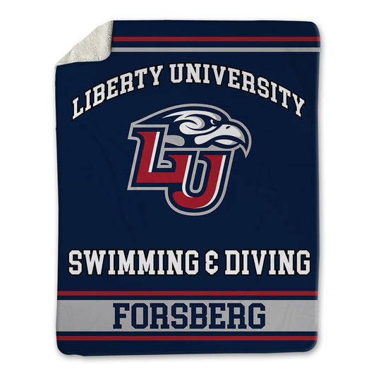 Liberty - NCAA Women's Swimming & Diving : Faith Forsberg - Blanket-0