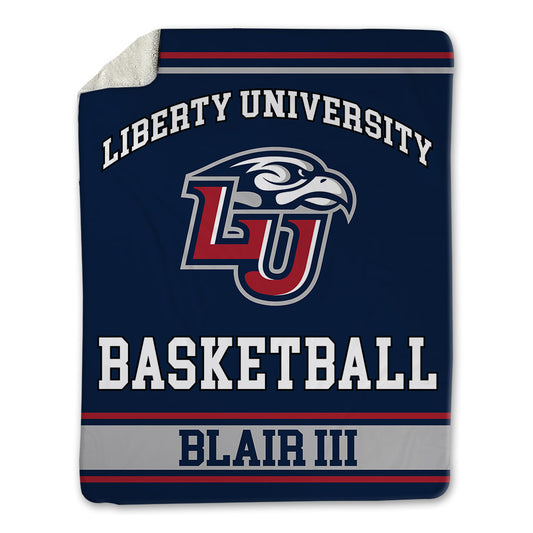 Liberty - NCAA Men's Basketball : Curtis Blair III - Blanket-0