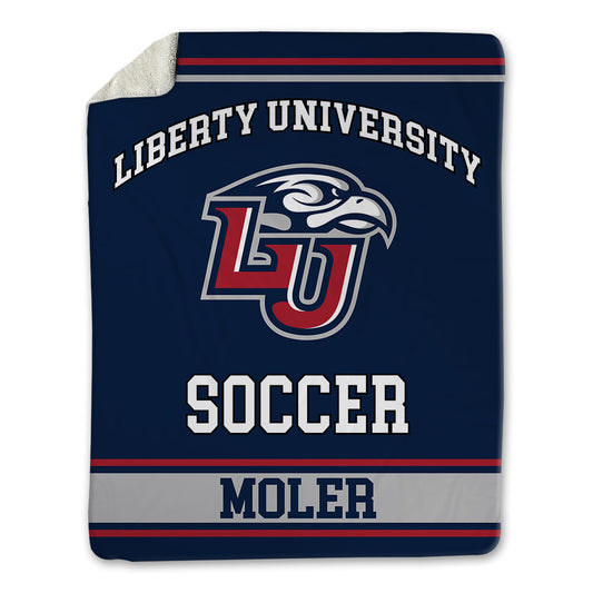 Liberty - NCAA Men's Soccer : Spencer Moler - Blanket-0