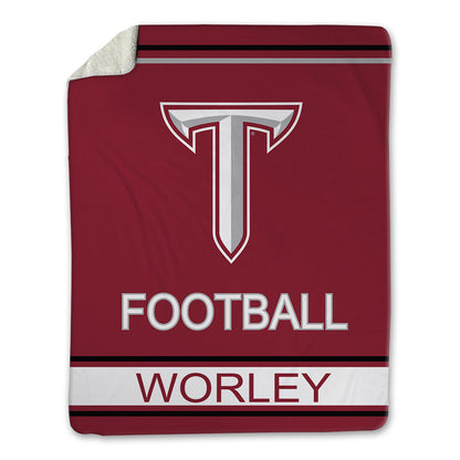 Troy - NCAA Football : Jackson Worley - Blanket-1