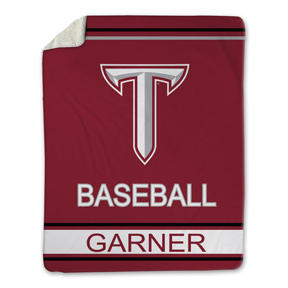 Troy - NCAA Baseball : Cole Garner - Blanket-0