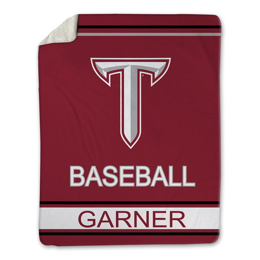 Troy - NCAA Baseball : Cole Garner - Blanket-0