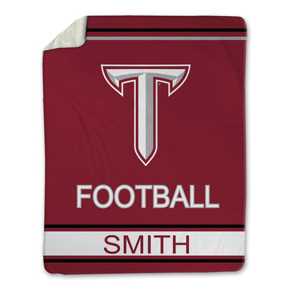 Troy - NCAA Football : Donnie Smith - Blanket-0