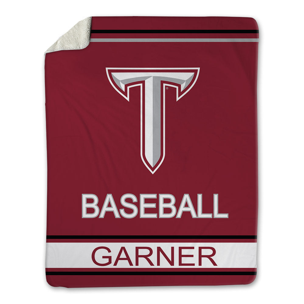 Troy - NCAA Baseball : Cole Garner - Blanket-1