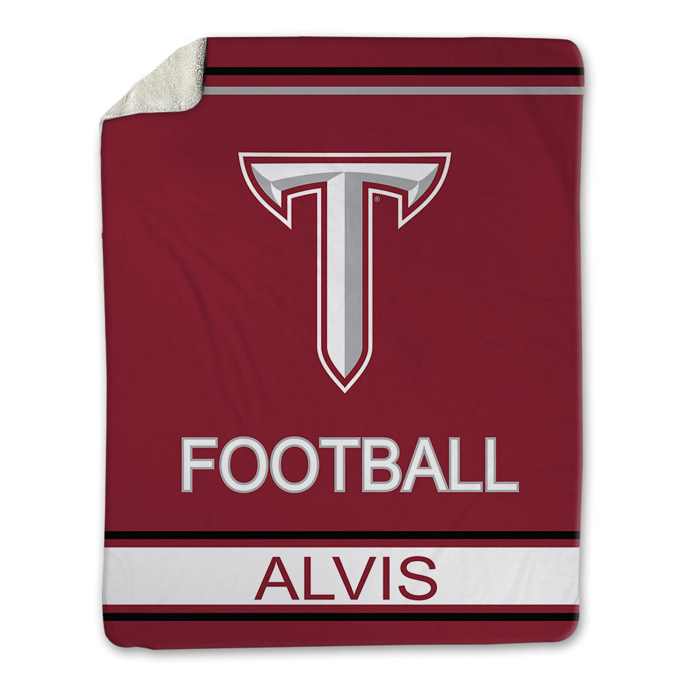 Troy - NCAA Football : Jeremiah Alvis - Blanket-0