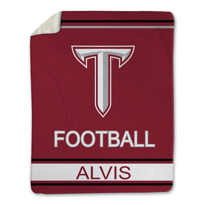 Troy - NCAA Football : Jeremiah Alvis - Blanket-0