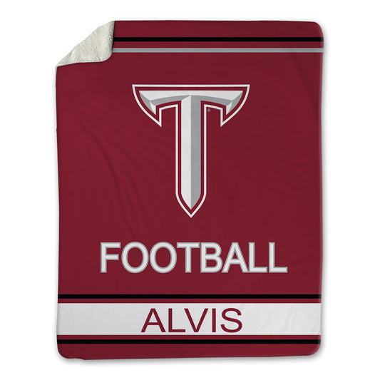Troy - NCAA Football : Jeremiah Alvis - Blanket-0