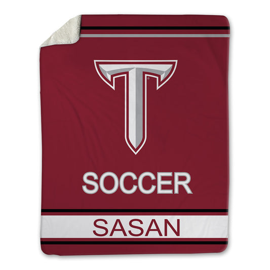 Troy - NCAA Women's Soccer : Sofia Sasan - Blanket-0