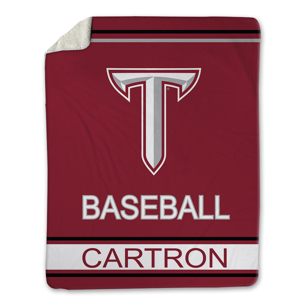 Troy - NCAA Baseball : Chase Cartron - Blanket-0