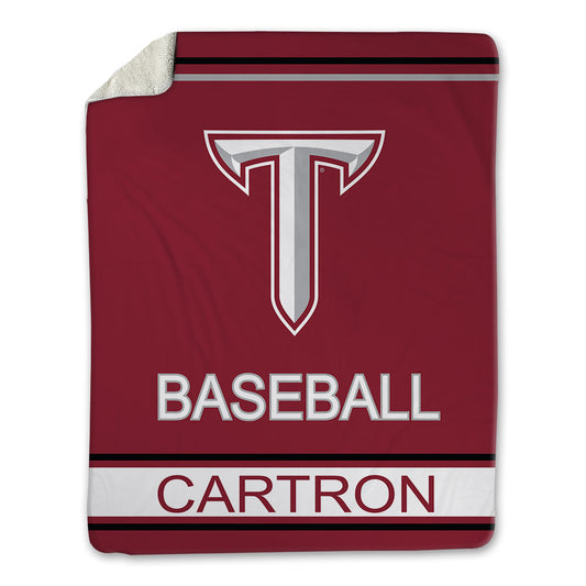 Troy - NCAA Baseball : Chase Cartron - Blanket-0