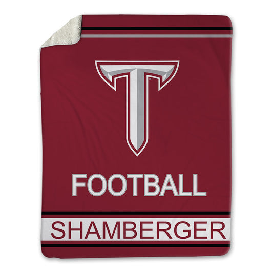 Troy - NCAA Football : RJ Shamberger - Blanket-0