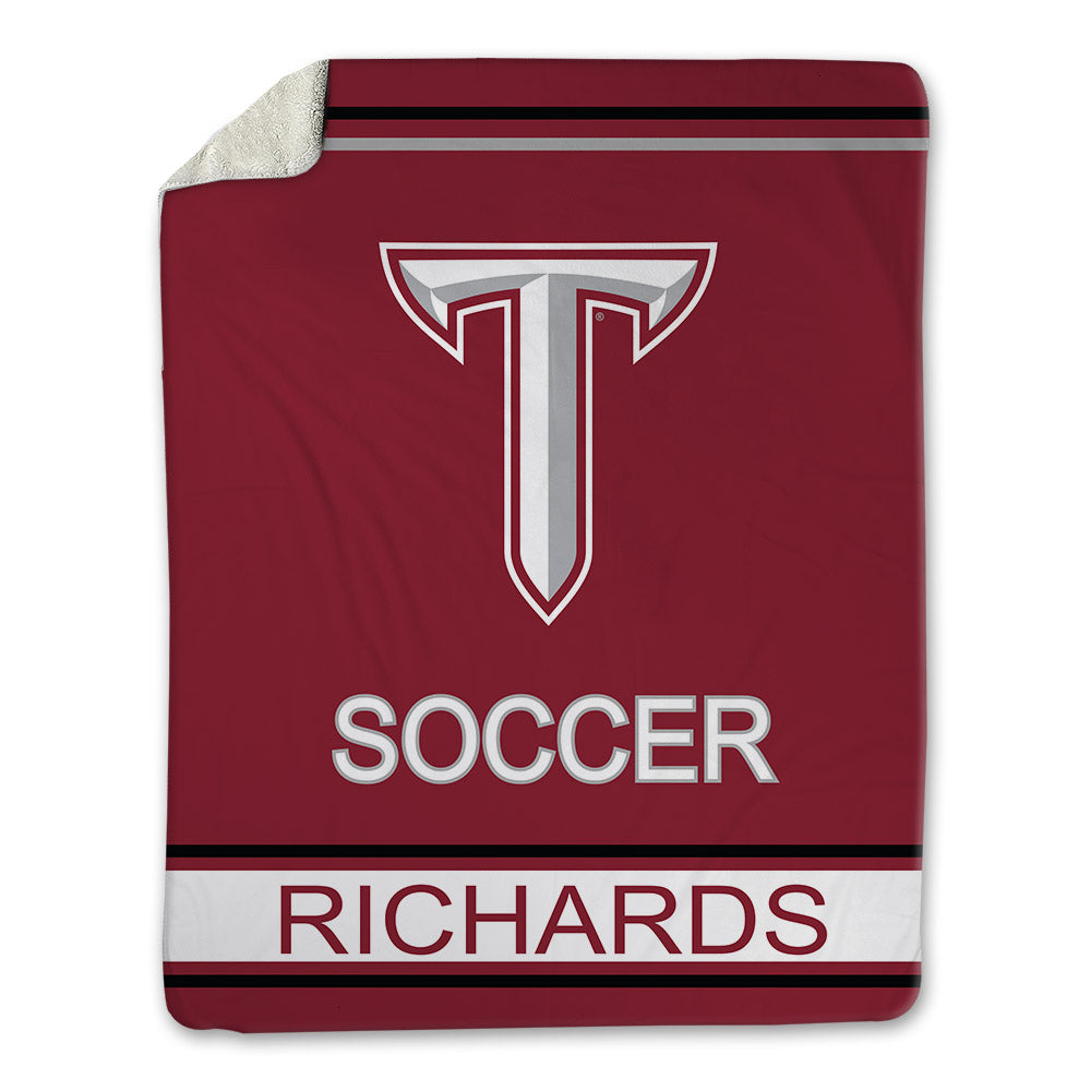 Troy - NCAA Women's Soccer : Taylor Richards - Blanket-1