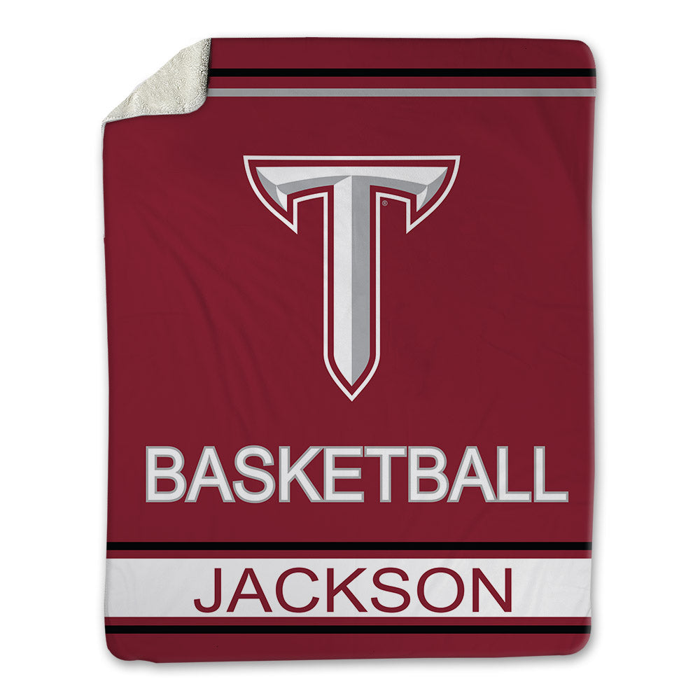 Troy - NCAA Women's Basketball : Saniya Jackson - Blanket-1