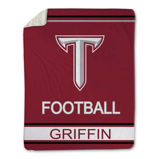 Troy - NCAA Football : Trashun Griffin - Blanket-0