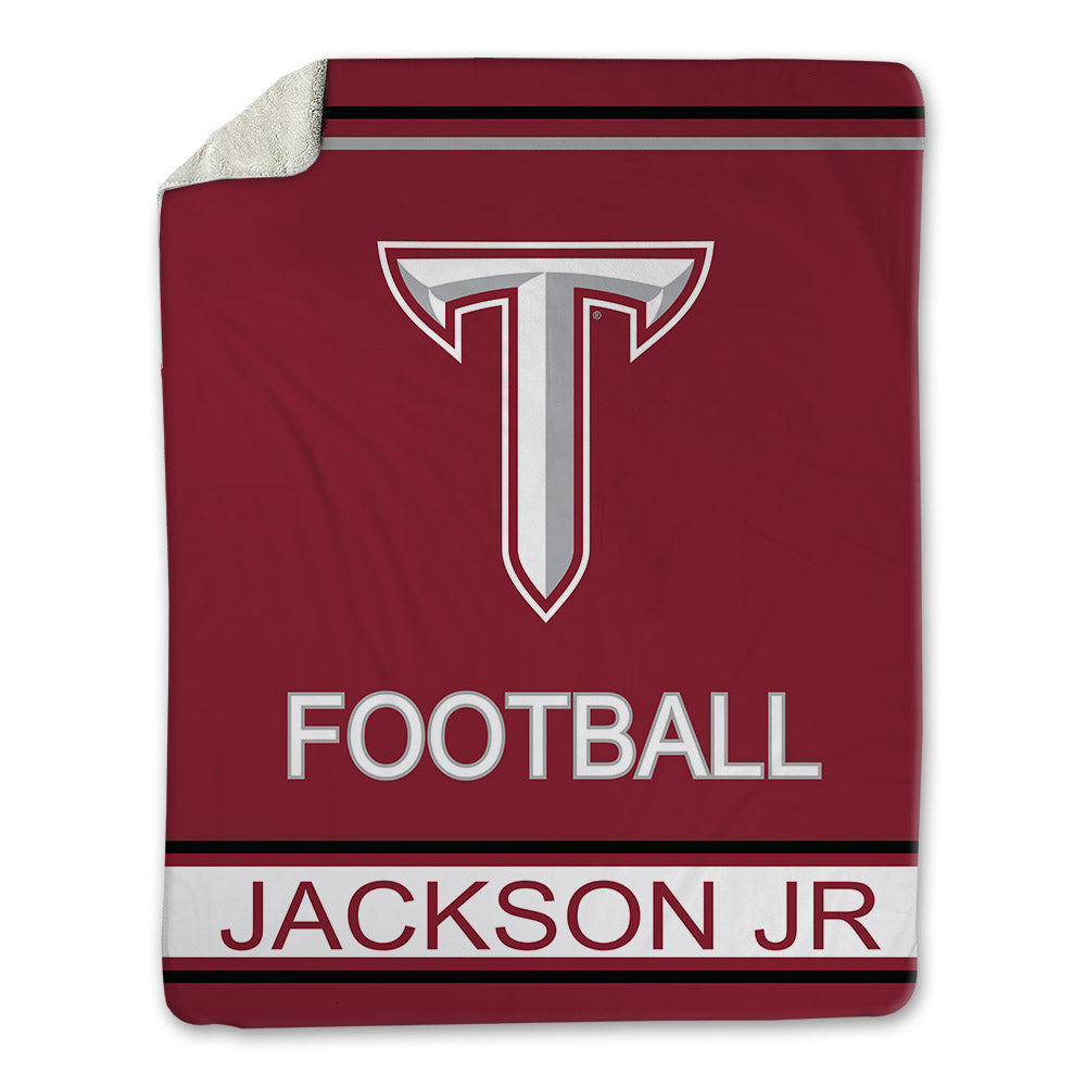 Troy - NCAA Football : Deairich Jackson Jr - Blanket-1