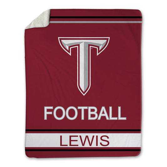 Troy - NCAA Football : Chris Lewis - Blanket-0