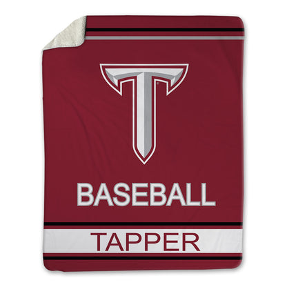 Troy - NCAA Baseball : Brock Tapper - Blanket-1