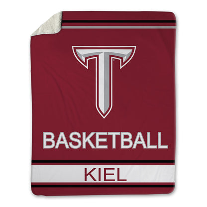 Troy - NCAA Men's Basketball : Kerrington Kiel - Blanket-1