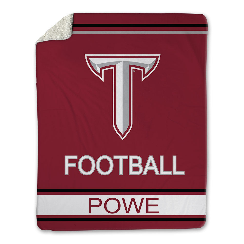 Troy - NCAA Football : Justin Powe - Blanket-0