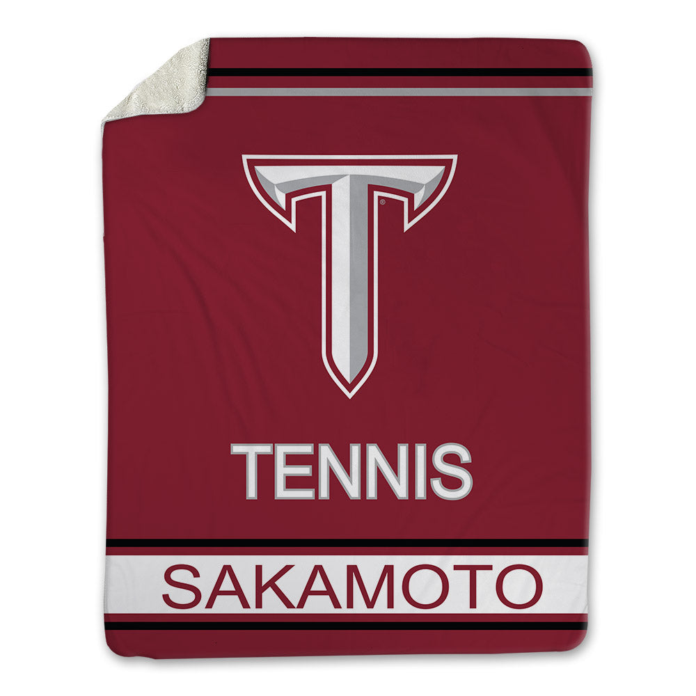Troy - NCAA Men's Tennis : Hiiro Sakamoto - Blanket-0