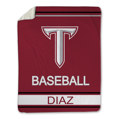 Troy - NCAA Baseball : Zaid Diaz - Blanket-0
