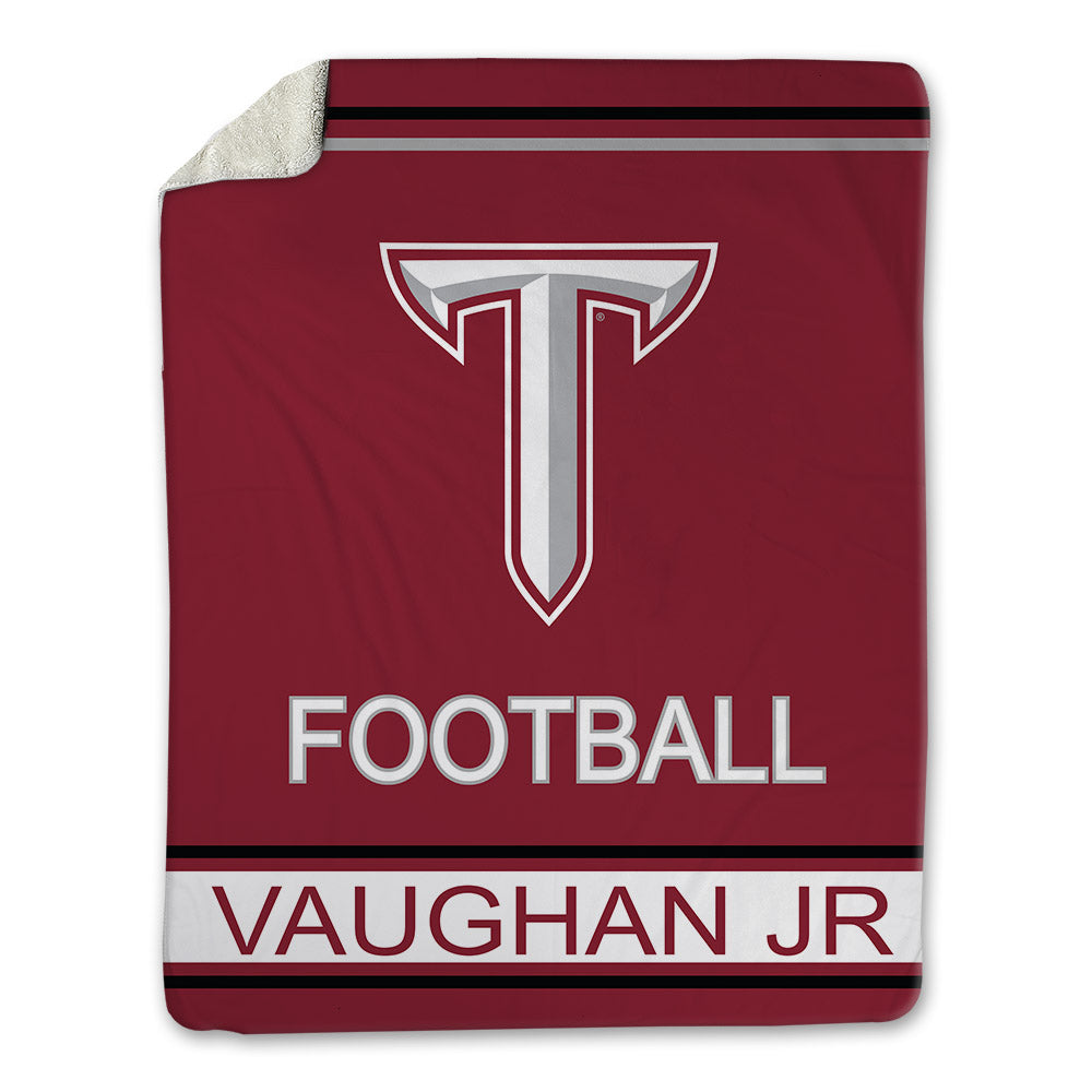 Troy - NCAA Football : OJ Vaughan Jr - Blanket-1