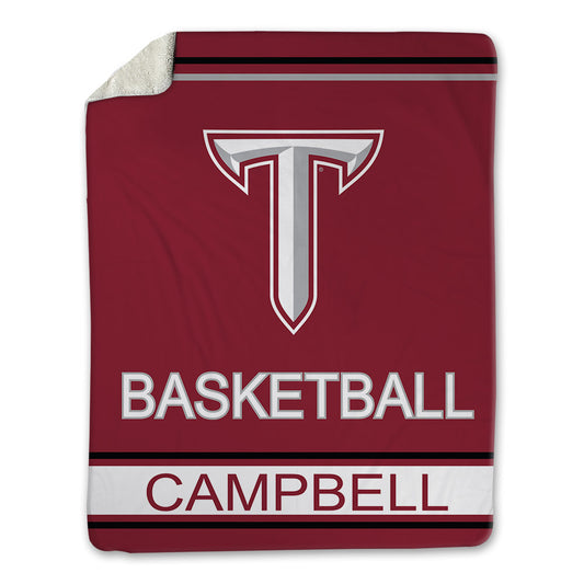 Troy - NCAA Men's Basketball : Cobi Campbell - Blanket-0