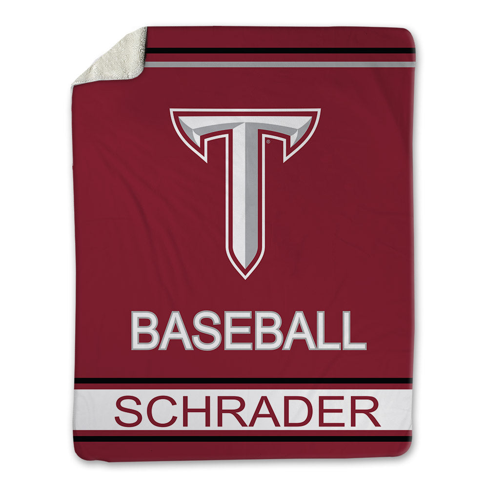 Troy - NCAA Baseball : Gavin Schrader - Blanket-0