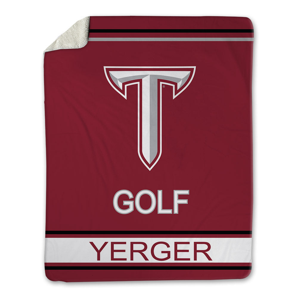 Troy - NCAA Men's Golf : Grant Yerger - Blanket-0