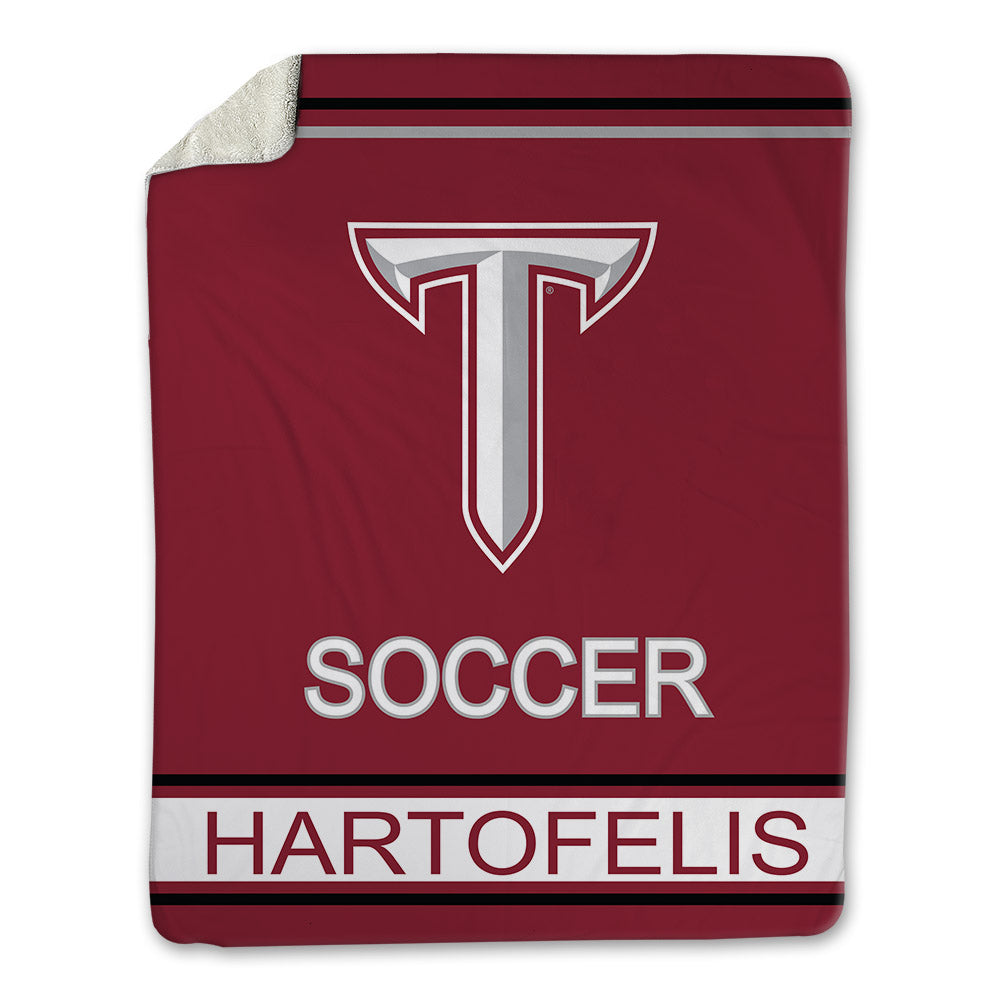Troy - NCAA Women's Soccer : Isabella Hartofelis - Blanket-0