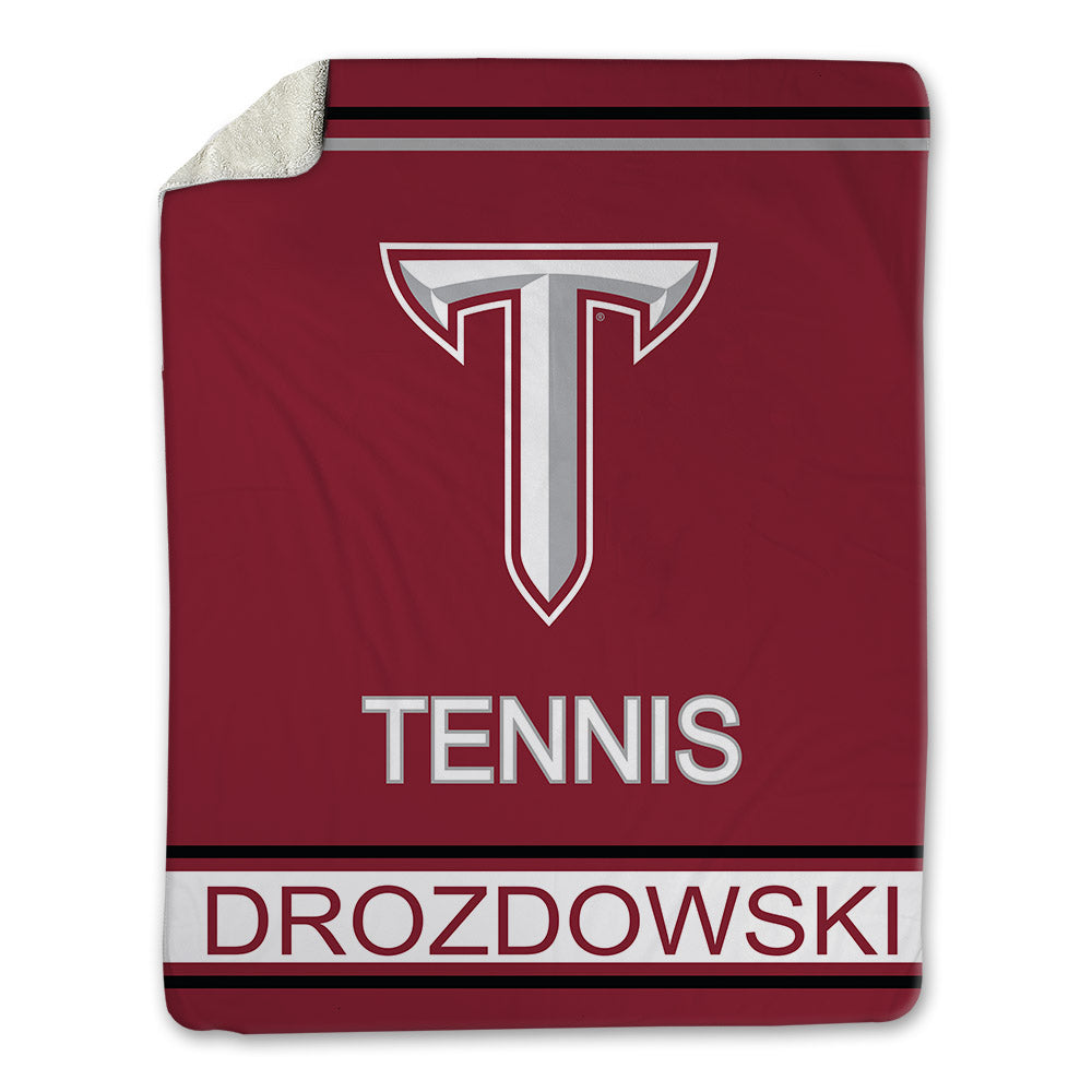 Troy - NCAA Men's Tennis : Thiago Drozdowski - Blanket-0