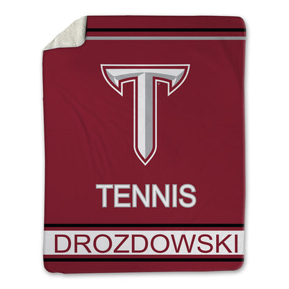 Troy - NCAA Men's Tennis : Thiago Drozdowski - Blanket-0