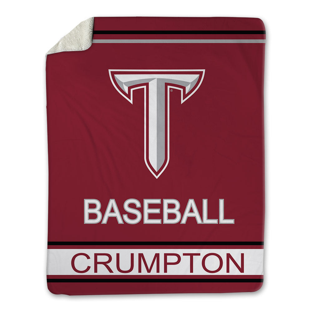 Troy - NCAA Baseball : Kelly Crumpton - Blanket-0