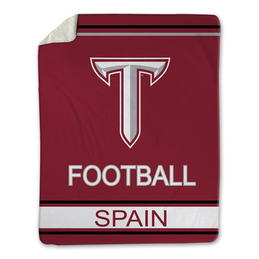 Troy - NCAA Football : Will Spain - Blanket-0