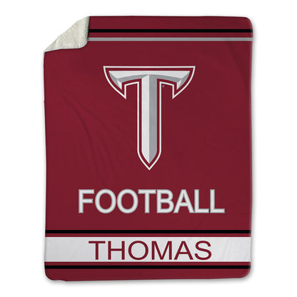 Troy - NCAA Football : JaQueraius Thomas - Blanket-0