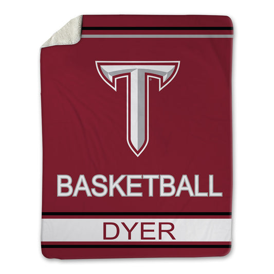 Troy - NCAA Women's Basketball : Xaviera Dyer - Blanket-0