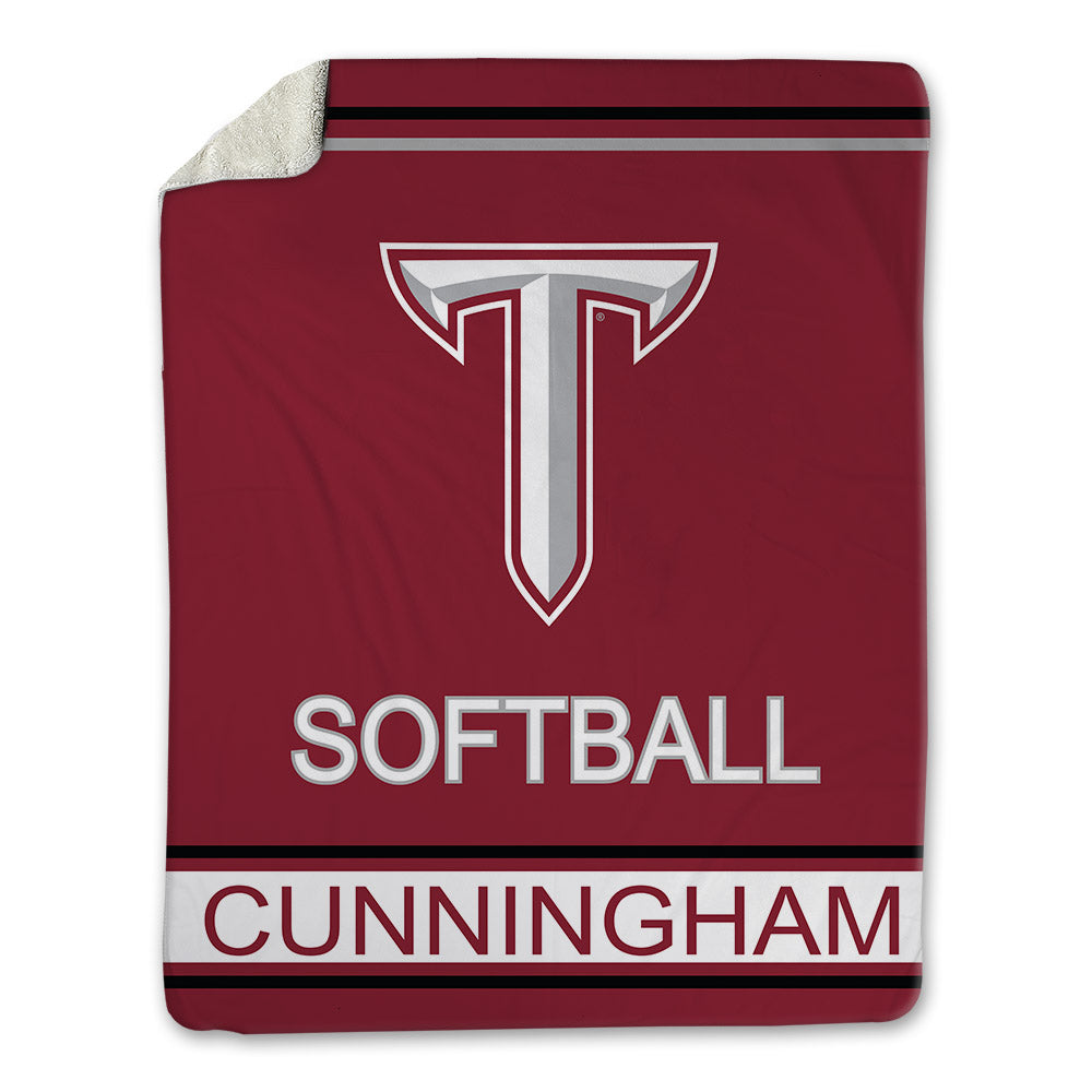 Troy - NCAA Softball : Ella Cunningham - Blanket-1