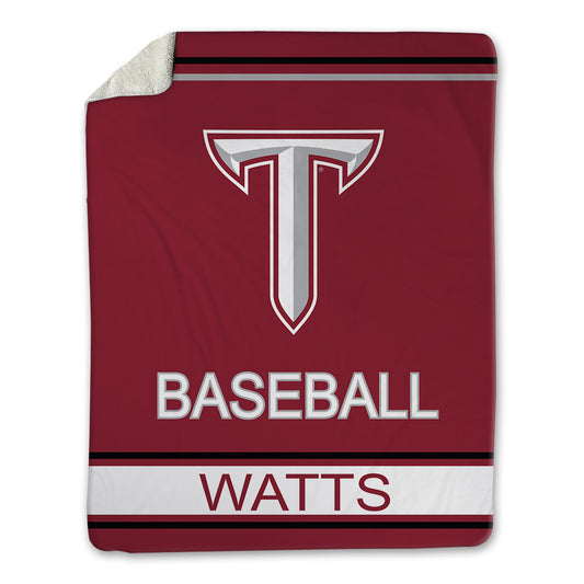 Troy - NCAA Baseball : Peyton Watts - Blanket-0