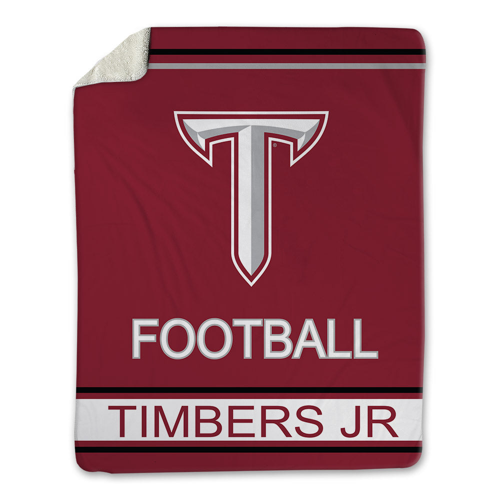 Troy - NCAA Football : Ricky Timbers Jr - Blanket-1