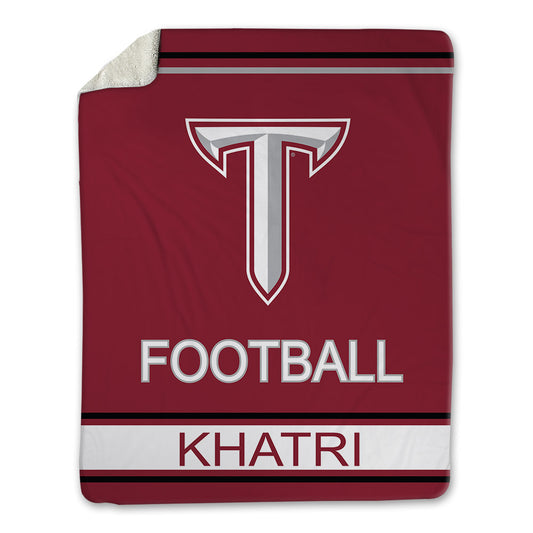 Troy - NCAA Football : Tyce Khatri - Blanket-0